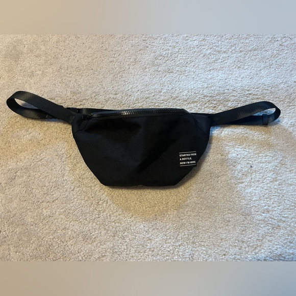 Ardene Black Fanny Pack With Clip “Started from a bottle, now I’m here” - Picture 1 of 7